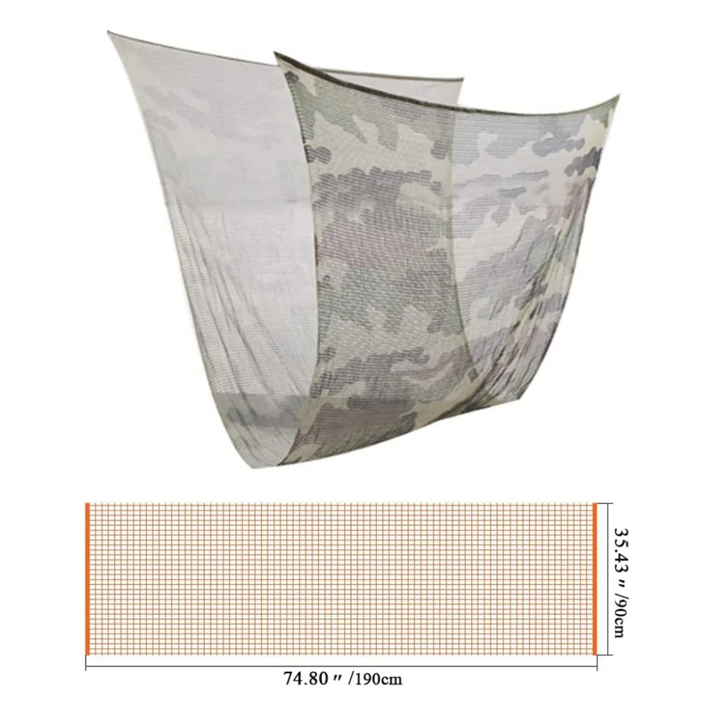 Tactical Scarf Camouflage Mesh Neck Scarf Net Keffiyeh Sniper Face Scarf Veil Shemagh Head Wrap for Hunting Camping