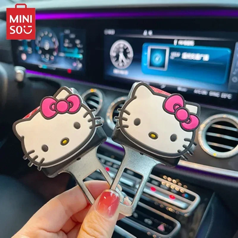 Hello Kitty zaczep na pas bezpieczeństwa wtyk przedłużacza fotelik samochodowy klamra z klamrą do paska bezpieczeństwa konwerter przedłużający akcesoria samochodowe