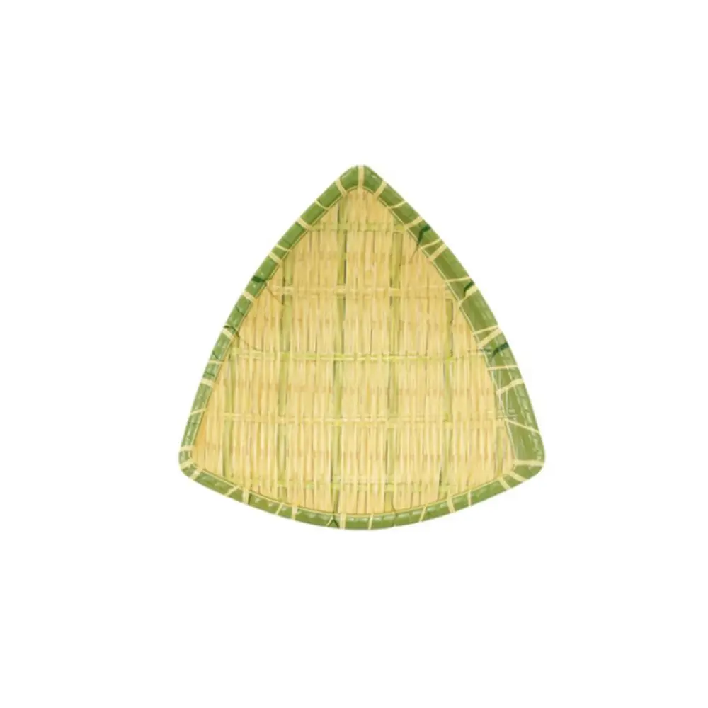 

Creative Imitation Bamboo Weaving Hot Pot Vegetable Plate Melamine Green Barbecue Plate Multiple Styles Serving Plate Home