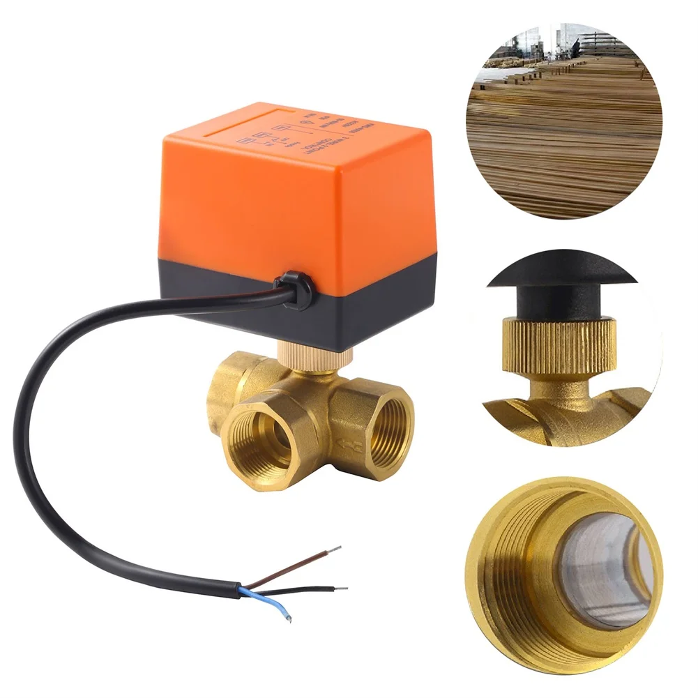 Aplicable en varios sistemas Válvula solenoide de 3 vías negra y naranja Sistema de válvula de control Hvac Operación eficiente