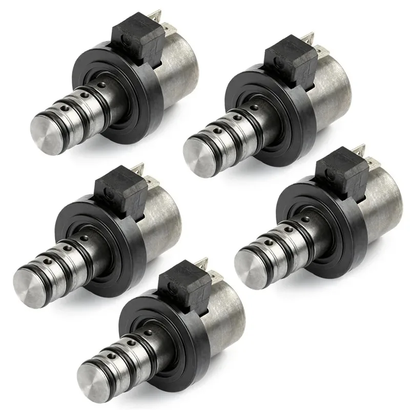 

5PCS F4A41 F4A42 F4A51 F5A51 V4A51 R4A41 Transmission Shift Solenoid Kit w/Line Fit For Mitsubishi &Hyundai &Kia OE 46313-39051