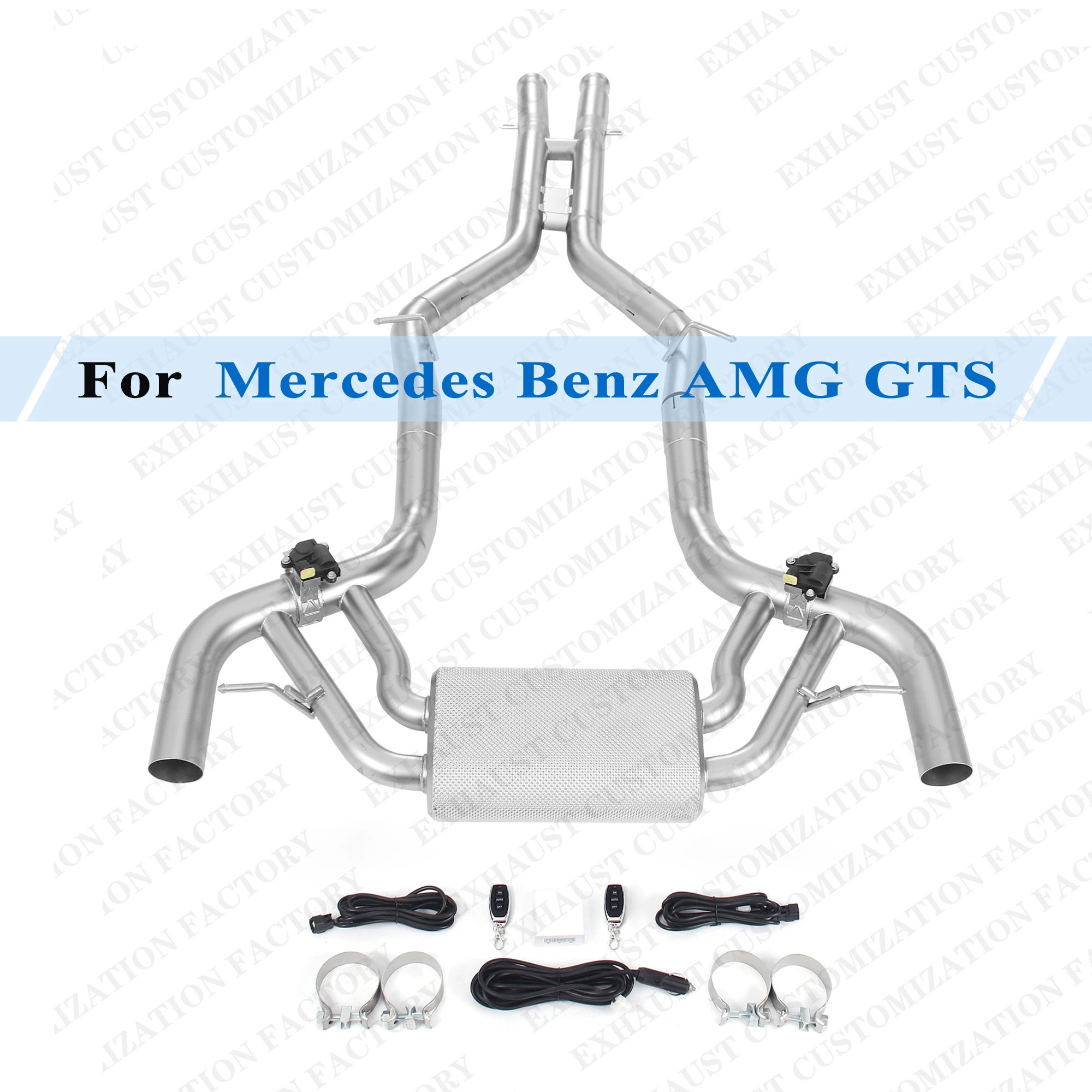 

For Mercedes Benz AMG GTS 4.0T Performance Cat-Back Exhaust System with Heat Shield Valvetronic