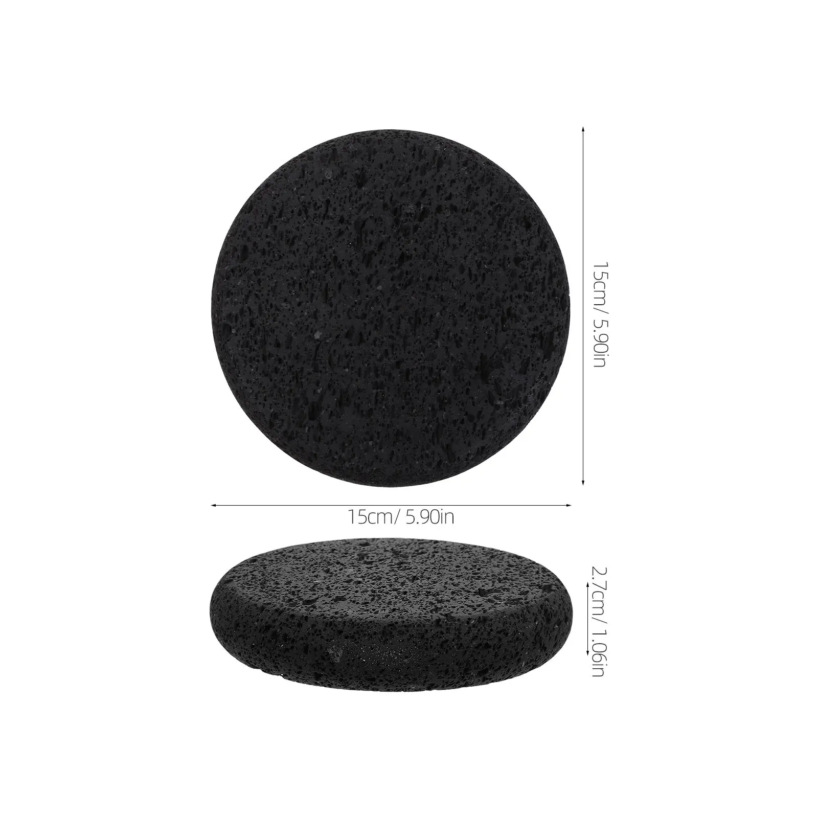 Volcanic Cooking Stone Plate 15Cm Lava Pan Mini Grill Pizza Steak Fish Bbq Baking Stone Lava Cooking Pan Volcanic Rock Plate view 4