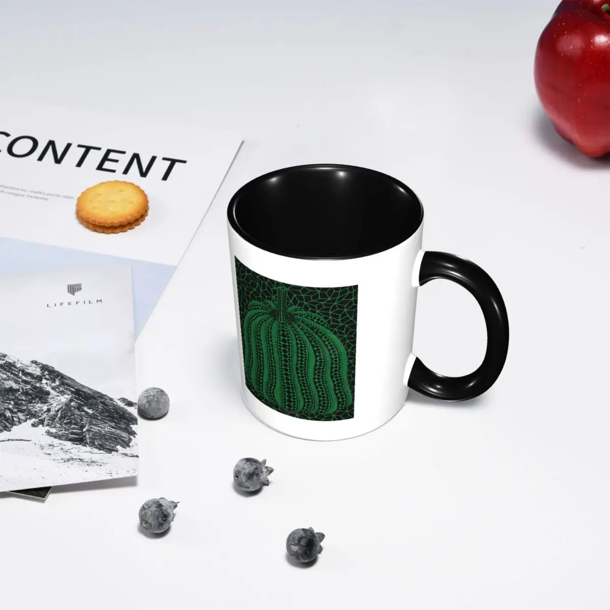 Yayoi Kusama Pumpkin Abstract Art Mug Funny Ceramic Coffee Cups Tea Mugs Milk Cup Drinkware Gift for Friends