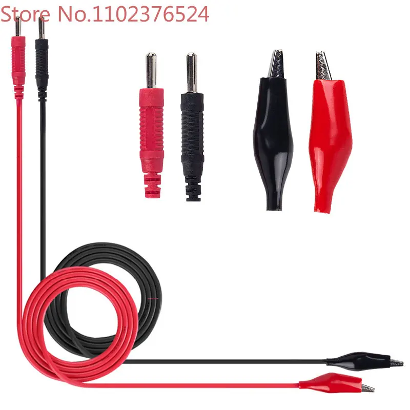 100PCS    Double-ended Test Leads Barrel Connector Alligator Clip Line Power Cables China DC Male or Female Power Cable