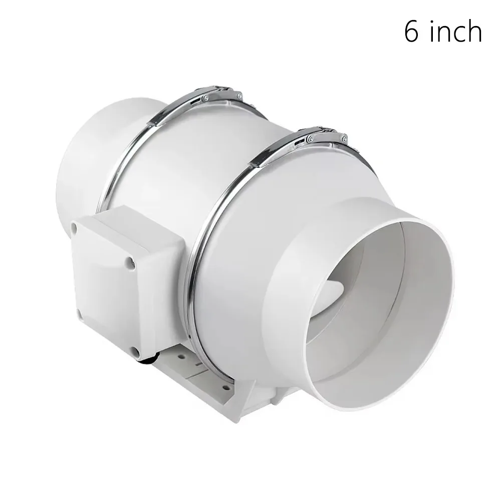 

1 шт. новые бесшумные промышленные вытяжные вентиляторы 4/6 дюймов круглые трубы канальный вентилятор вытяжка вентилятор ванная комната кухня туалет стена