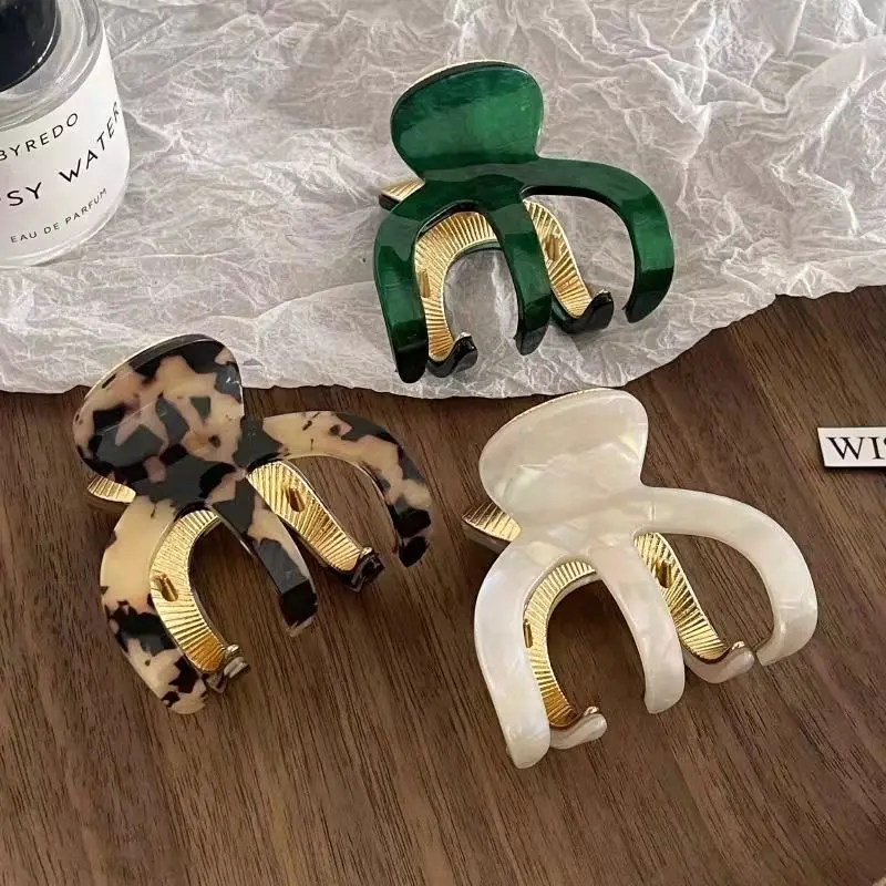 2023 Newest High Quality Leopard Acetate Hair Clamps for Women Adult Child Leopard Print Hairgrips Hair Crabs Claws Headdress