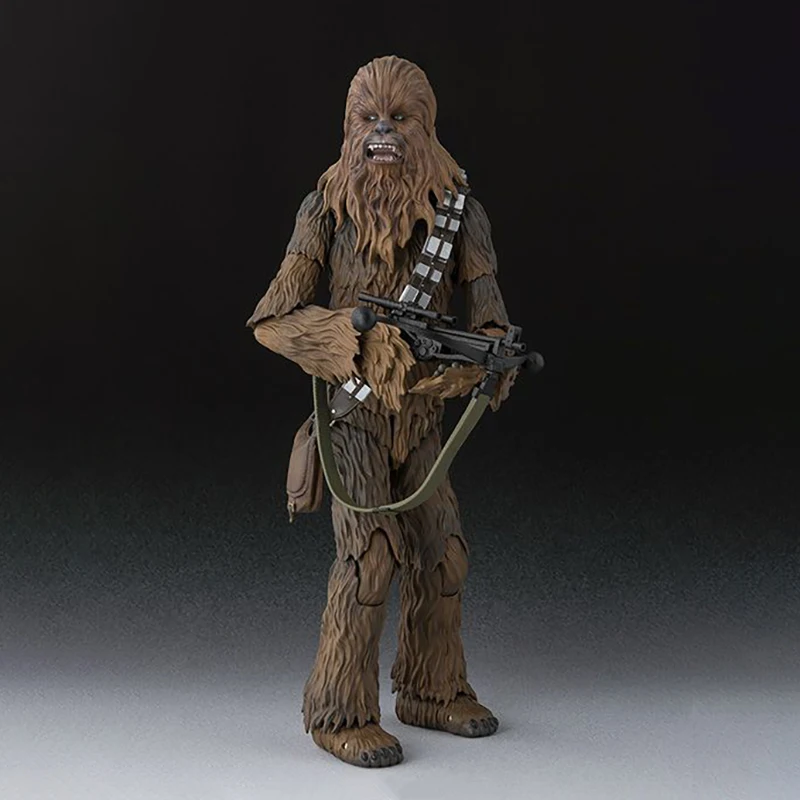 Bandai Solo Star Wars Anime Figure SHF Chewbacca Action Figure Collection Model Toy Figure Toys for Children Original Box
