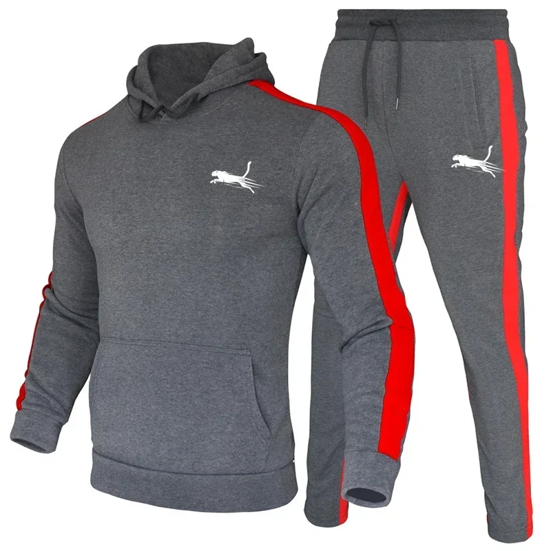 Ensemble de jogging à capuche imprimé rayé pour hommes, chemise de protection, ample, respirant, à la mode, simplicité, fitness, salle de sport, extérieur, décontracté, nouveau