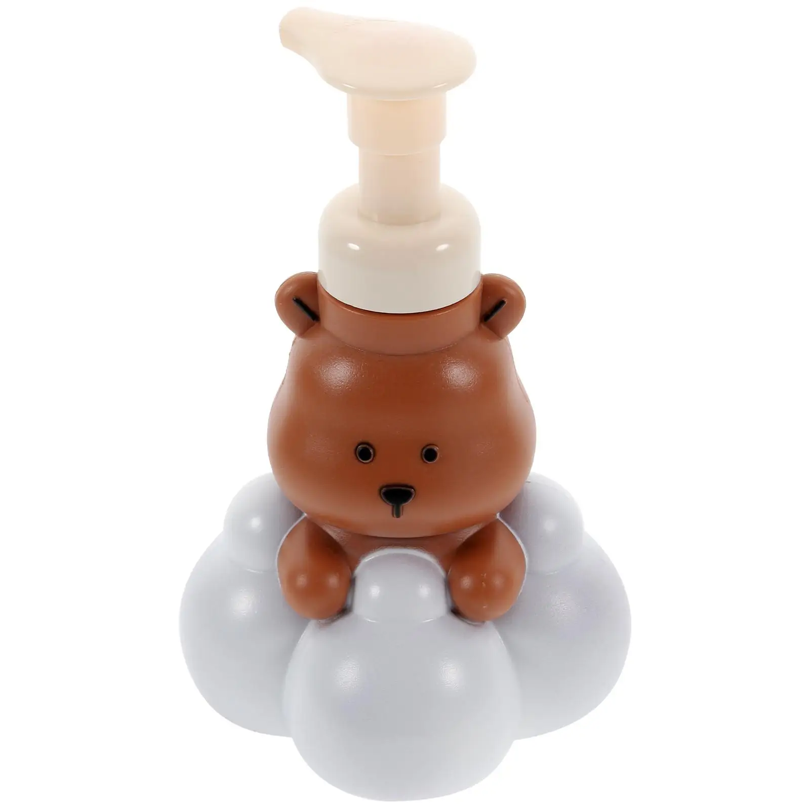 

Foam Cleanser 250ml Brown Cloud Bear Pump Bottle Portable Travel Size Empty Foaming Dispenser Refillable Hand Soap Shampoo Lash