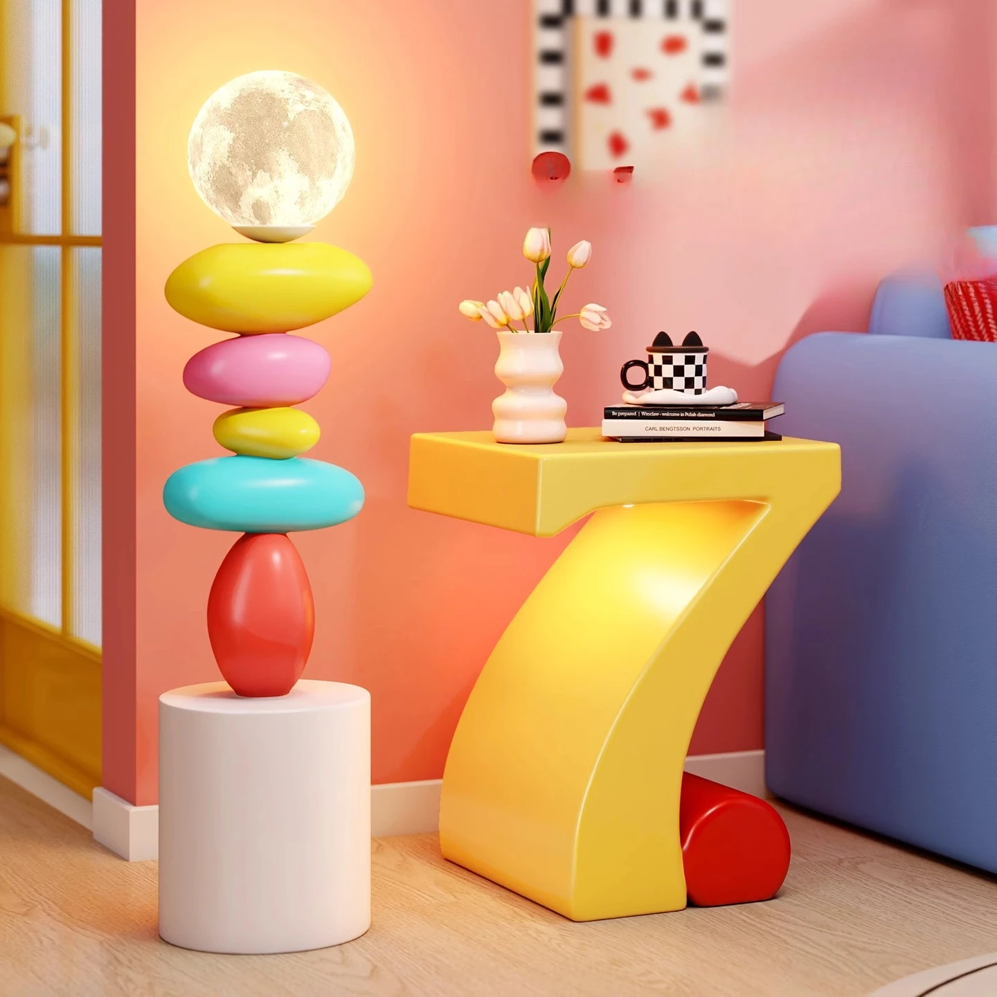 Creatieve cartoon bankrand