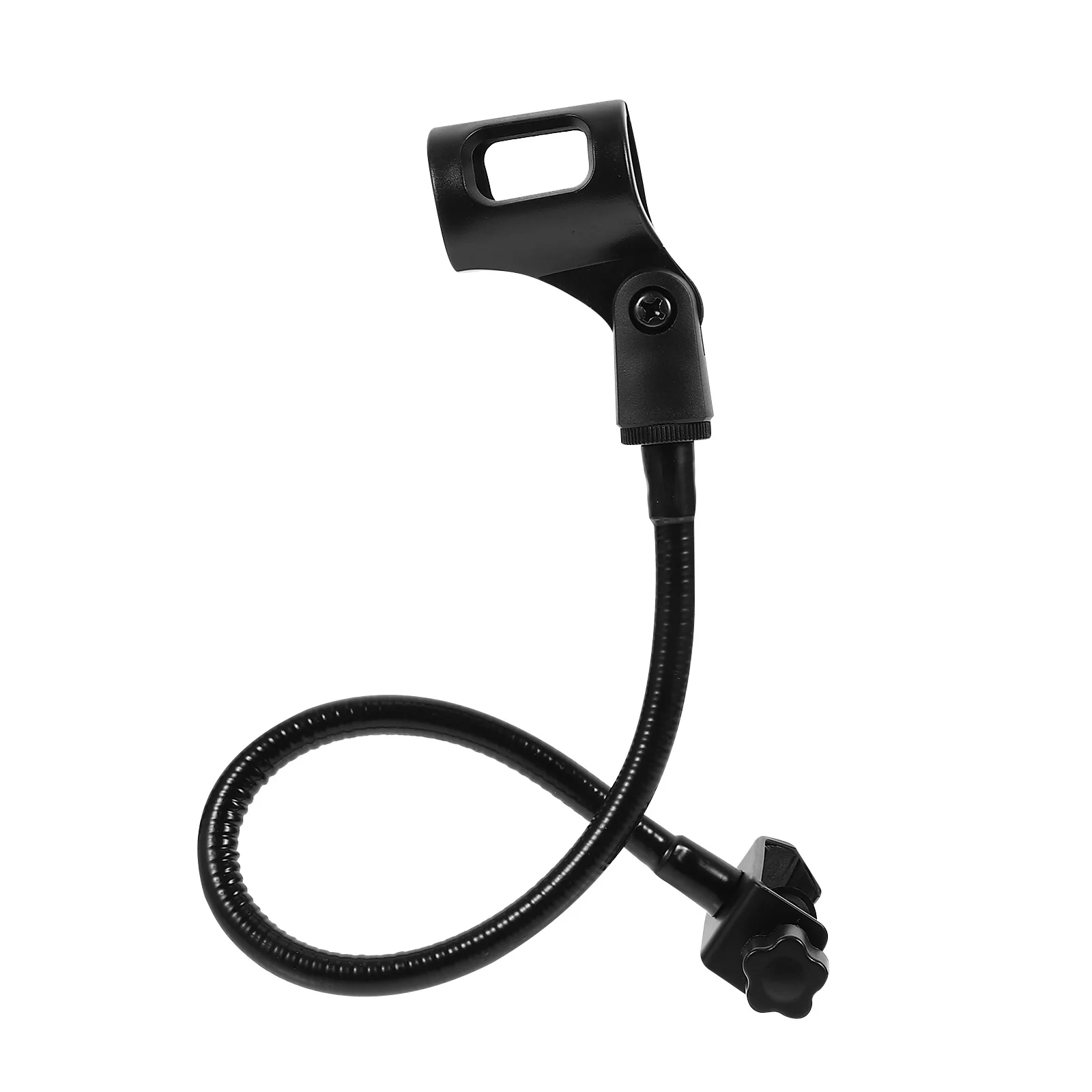 

1Pcs Adjustable Goose Neck Microphone Stand Holder for Podcasting Voice Over Station Mic Rack Mount Studio Use
