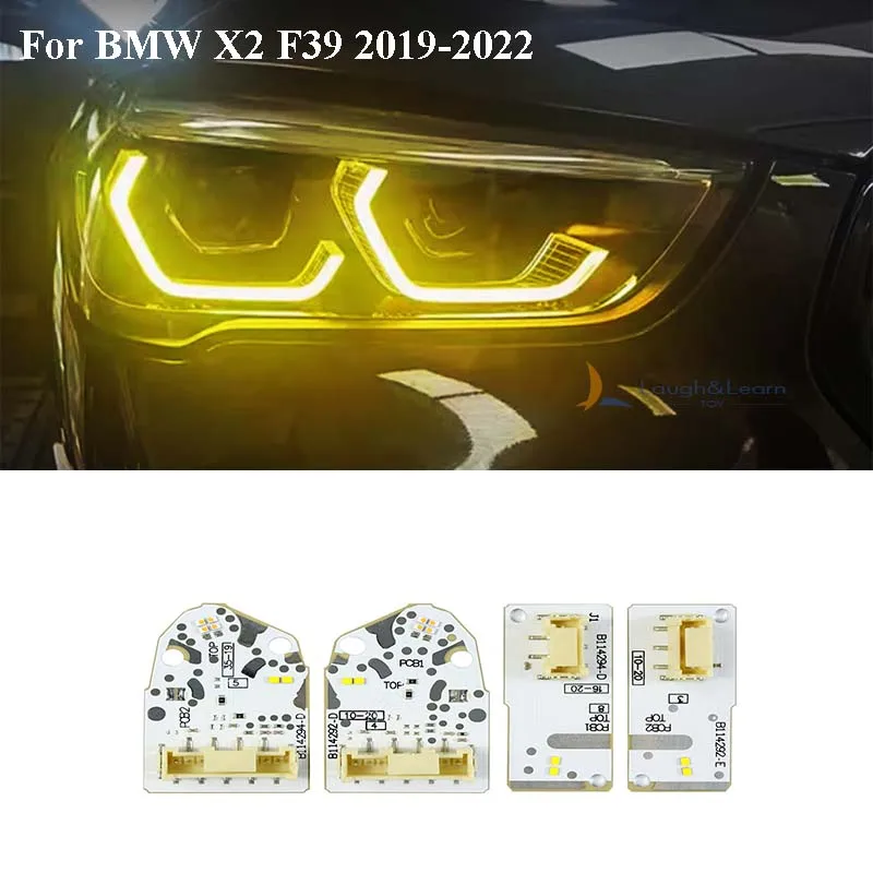 

Yellow LED Headlight Daytime Running Lights Chips LED PCB Board DRL Module For BMW X2 F39 LCI X1 F49 LCI F48 2020 2021 2022 New