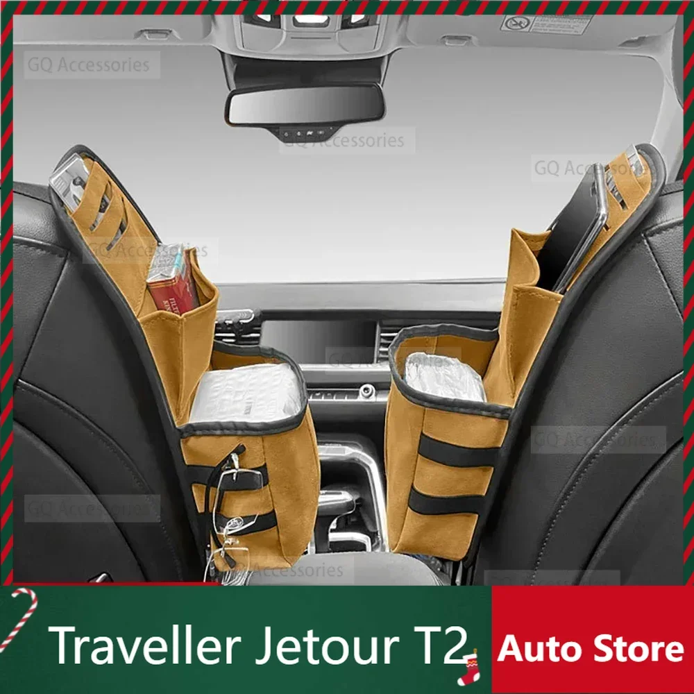 

New Model For cherryJetour Traveller T2 2023~2025 Jetour T2 1Pcs Seat Side Storage Bag Tissue Box Fit Hanging Car Tissue Bag Int