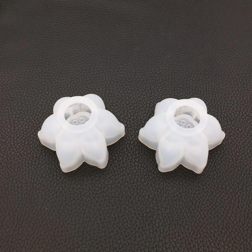 

2 Pcs Lotus Mold Silicon Pattern Material Making Silicone Jewelry Epoxy Accessories