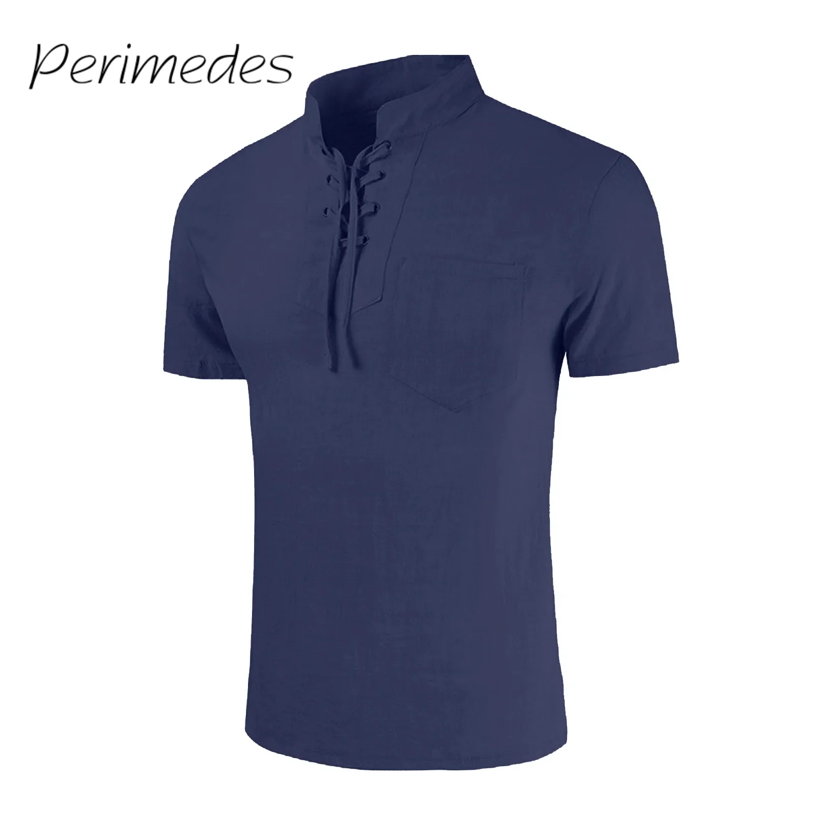 

Men'S Cotton Long Sleeve 2024 Shirt Casual Solid Color Summer Suit With Pocket Loose Stretch Ourdoor Fashion Ropa De Hombre