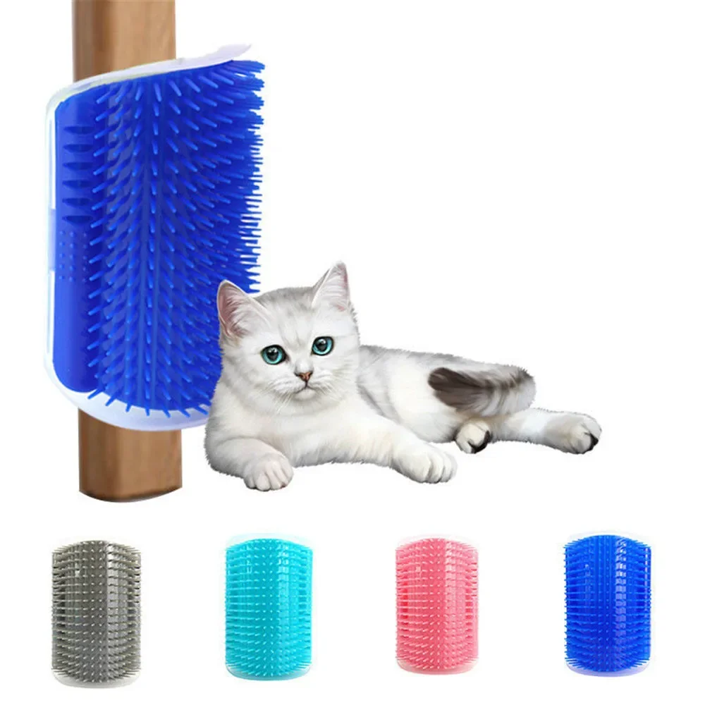 Cat Face Scratcher Pet Brush Comb Play Cat Toy Softer Cat Self Groomer Massage with Catnip for Kitten Puppy Cat Accessories