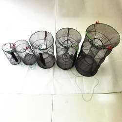 Fishing Net Mesh Fish Cage Foldable Reusable Fishing Nets Universal for All Types Fish