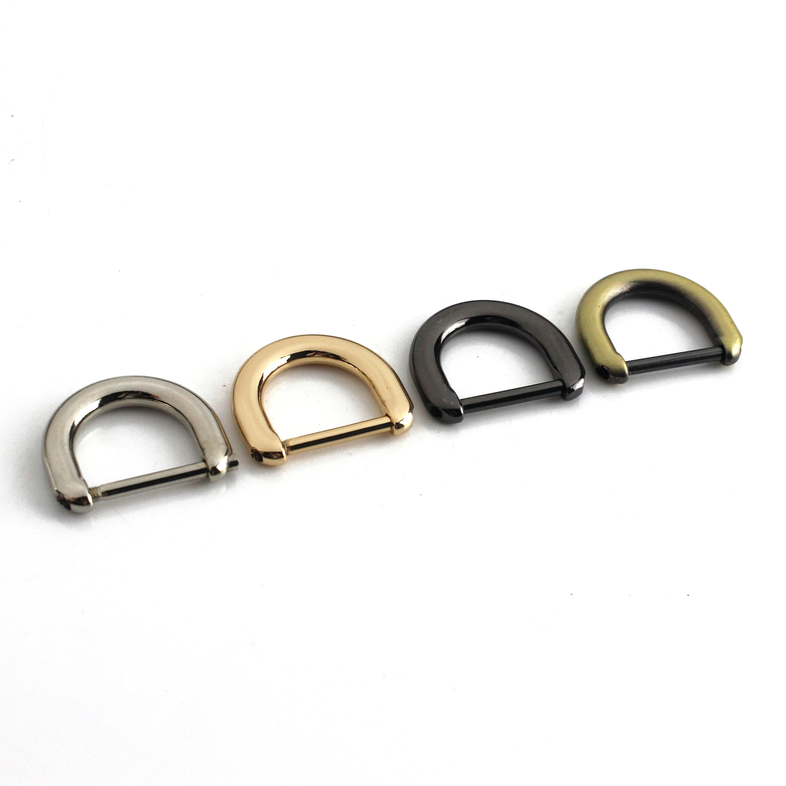 1pcs Metal 20mm Detachable Open unscrew D Ring Buckle Fashion Buckle for Leather Craft Bag Strap Belt Handle Shoulder Webbing