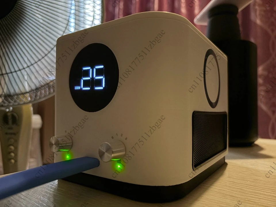 100W Smart Temp Control Wireless Charging Phone Water‑Cooled Radiator Ultra‑Quiet Liquid Cooling Cooler