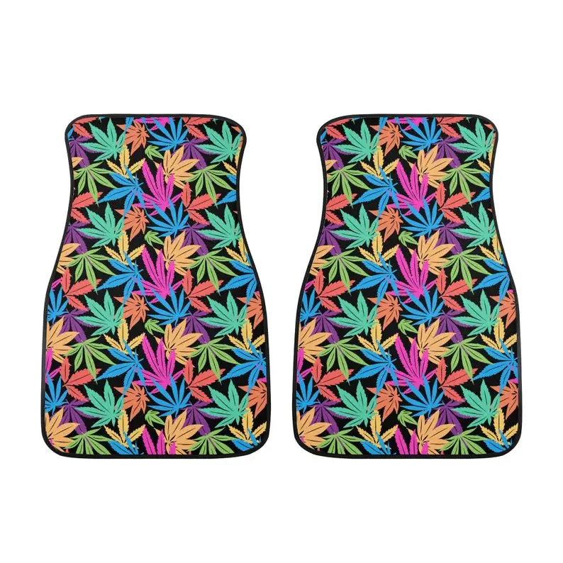 

Cannabis Car Floor Mats, Weed 420 Car Mats, Front Protector Mats, Marijuana Vehicle Decor