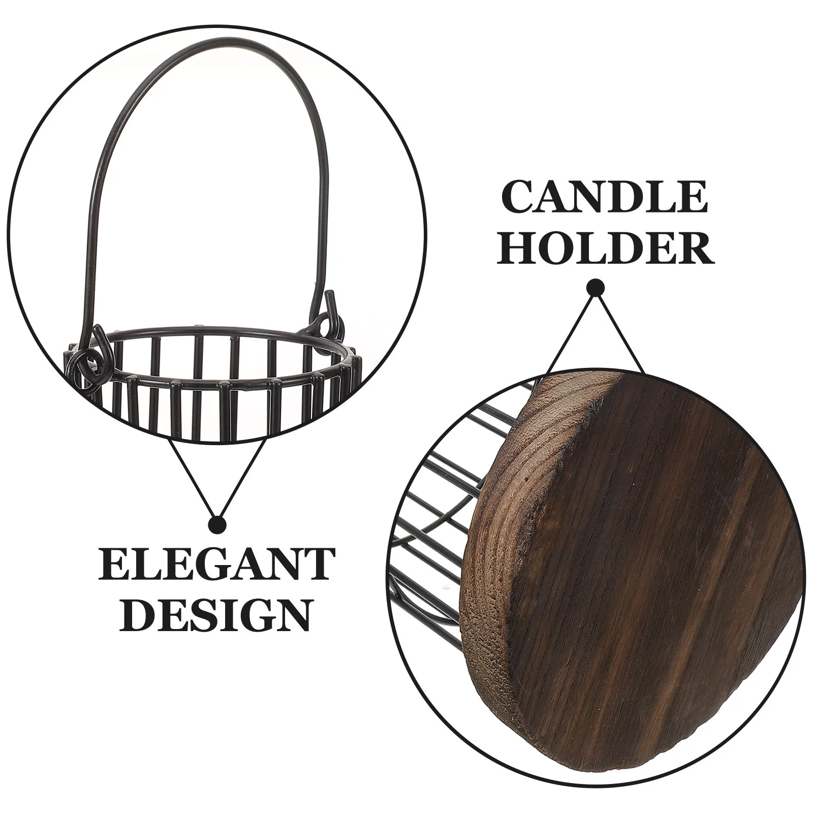 

Vintage Stand Wooden Base Metal Taper Holder Tabletop Decor Farmhouse Decor Wedding Centerpiece