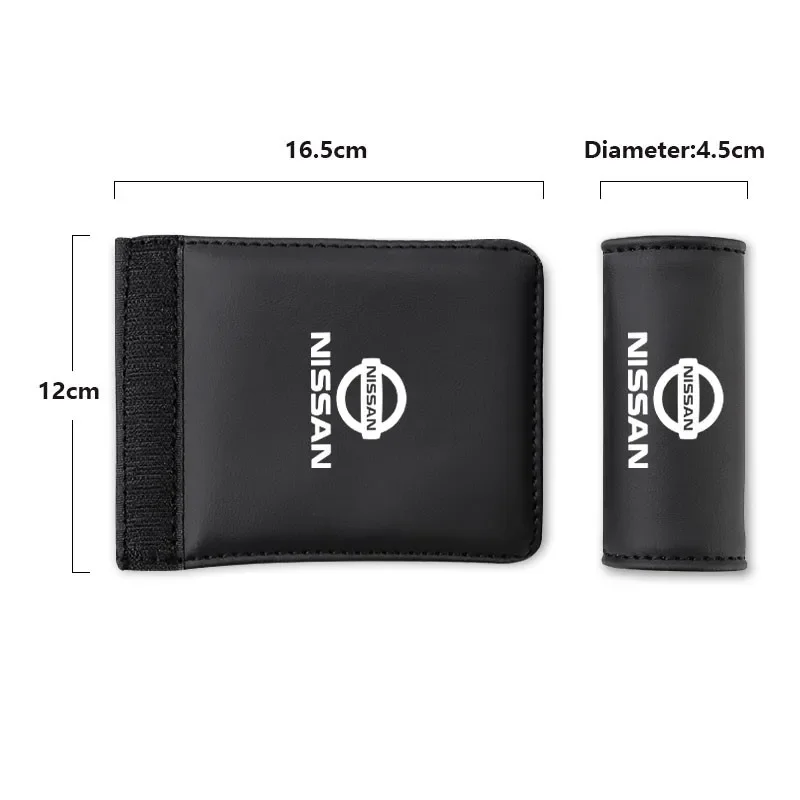 1Pcs PU Leather Roof Handle Anti-scratch Protector Case For Nissan Qashqai Patrol X-trail Juke Murano Teana Tiida Navara Skyline