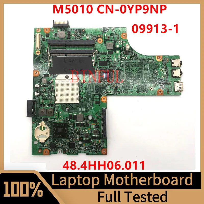 CN-0YP9NP 0YP9NP YP9NP Mainboard For DELL 15R M5010 Laptop Motherboard 09913-1 48.4HH06.011 DDR3 100% Fully Tested  Working Well