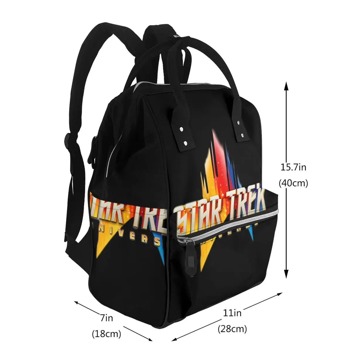 Star Treks Science Fiction TV Series Student Backpack School Bag Hiking Travel Daypack for Men Women Bookbag Shoulder Bags