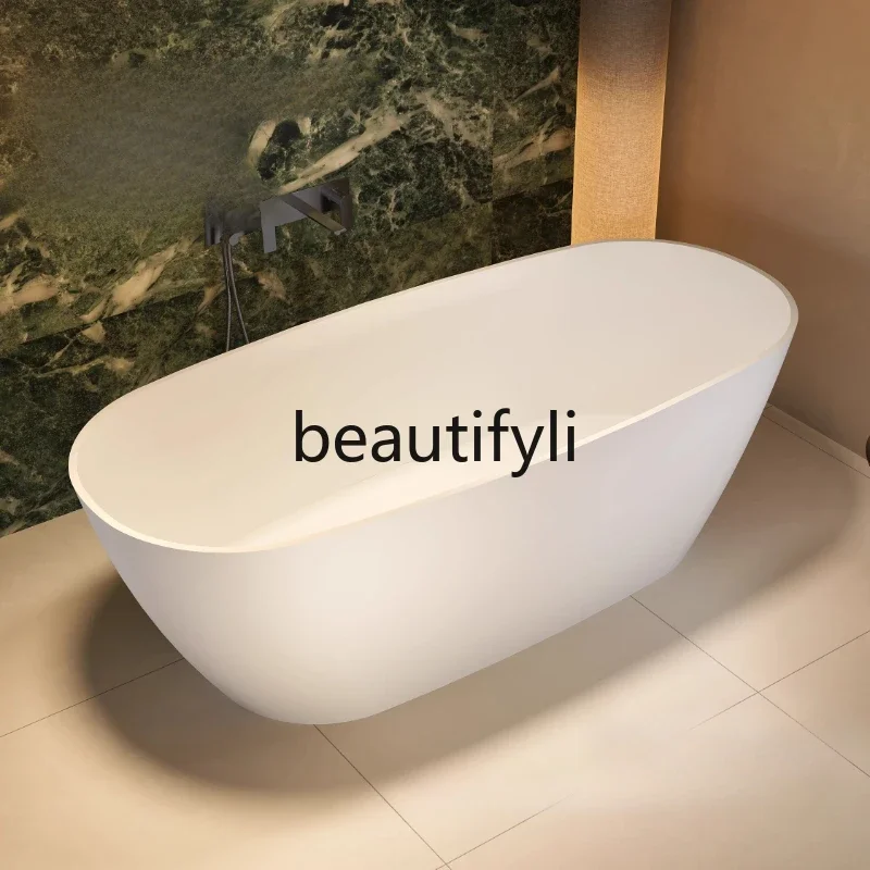 

PMMA artificial stone bathtub high-end skin-friendly independent light luxury family villa hotel homestay bathtub4593