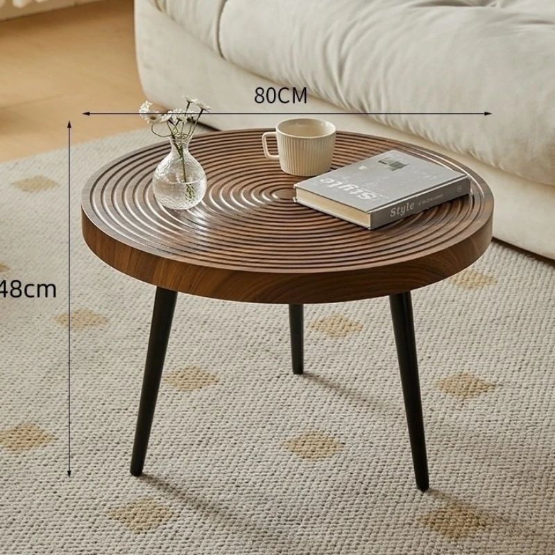 

Minimalist Annual ring side few sofa side few living room coffee table living room