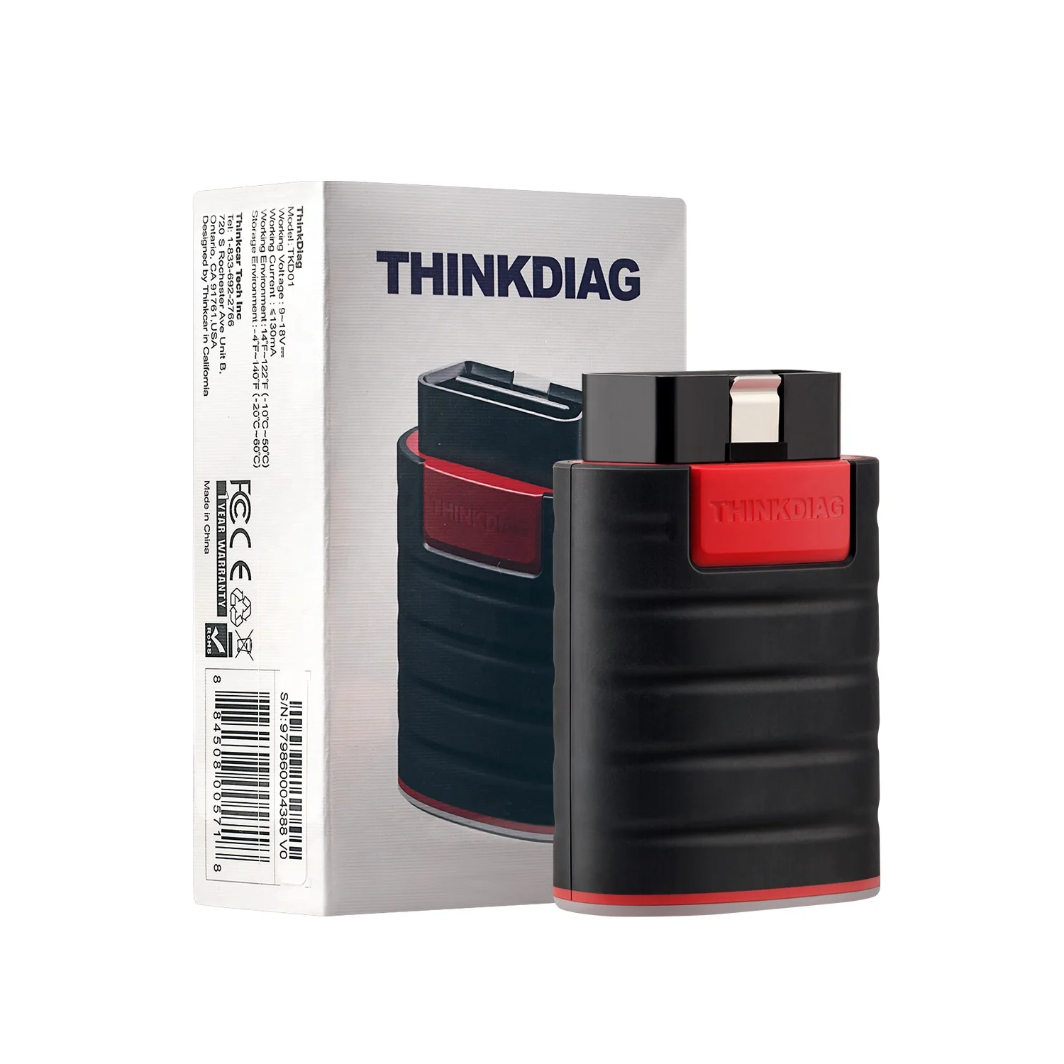 New Version ThinkCar car OBDII Code Reader Full System Auto BT Scanner OBD2 Diagnostic Tool Thinkdiag