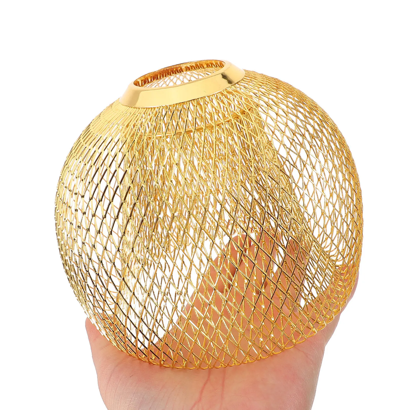 

Iron Wire Lampshade Vintage Ceiling Light Cover Decorative Mesh Pendant Shade For Home Restaurant Hotel Decor