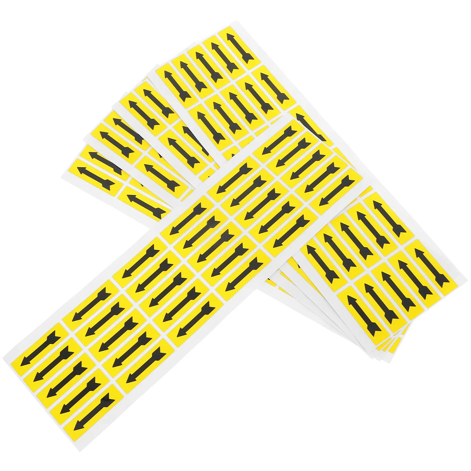 

5 листов наклеек-стрелок для маркировки пола в офисах, на складах, в школах: предупреждающие и указательные знаки