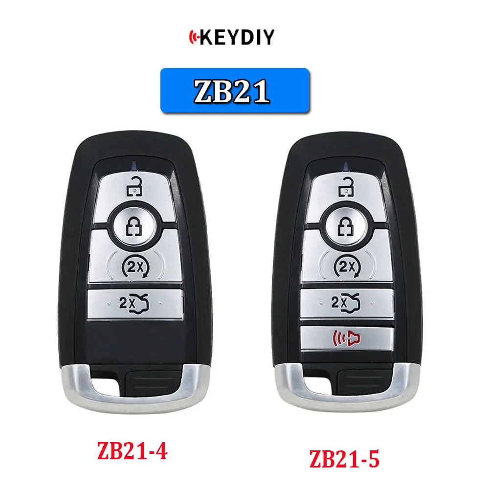 

KEYDIY ZB21 Универсальный KD Smart Key серии ZB ZB21-4 ZB21-5 для KD-MAX KD-X2 для Ford Автомобильный ключ Пульт дистанционного управления Подходит для более 2000 моделей