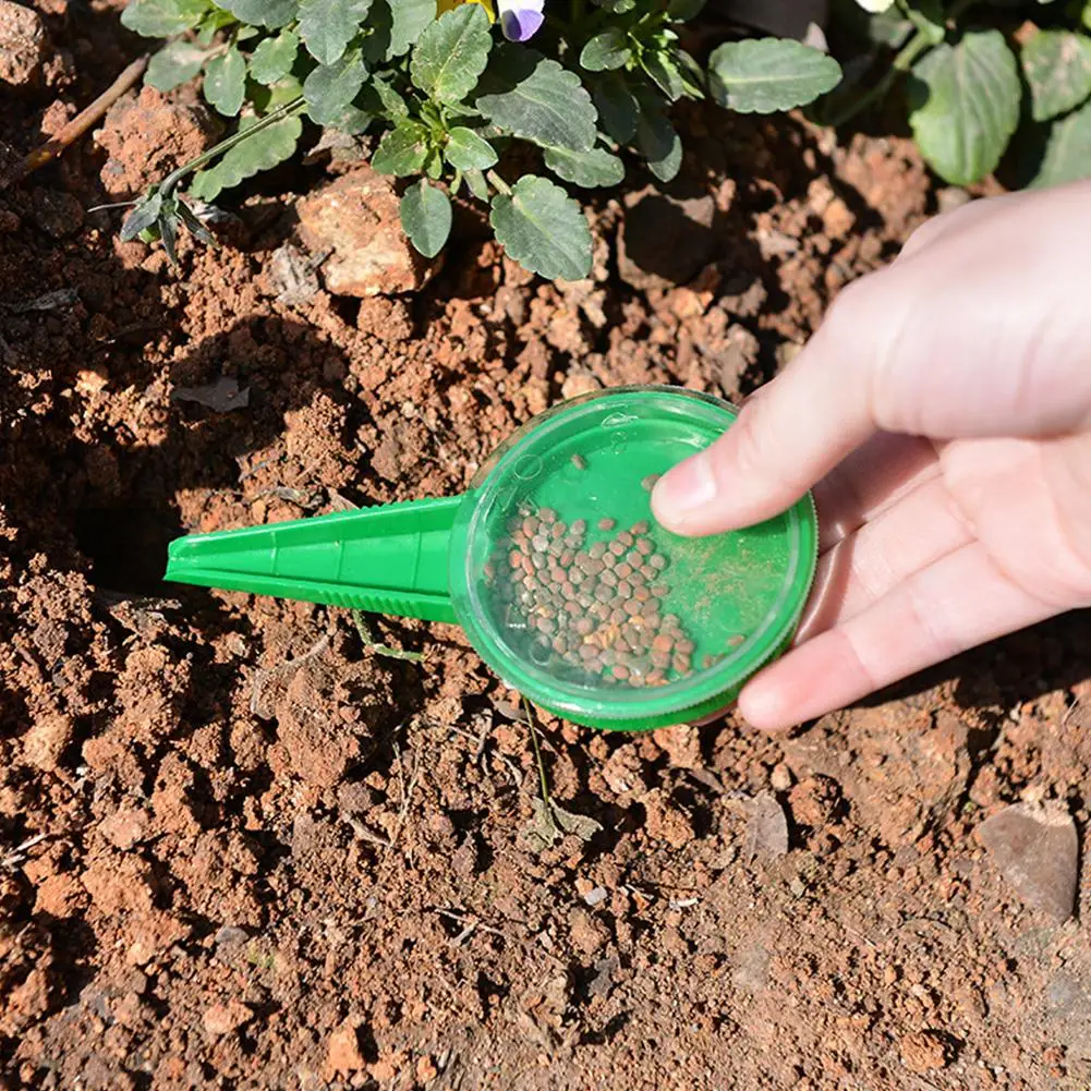 Seed Dispenser Sower 5 File Adjustable Seed Spreader Flower Seeder Tool Garden Planter Hand Dial Grass Seeder For Garden So R6b9