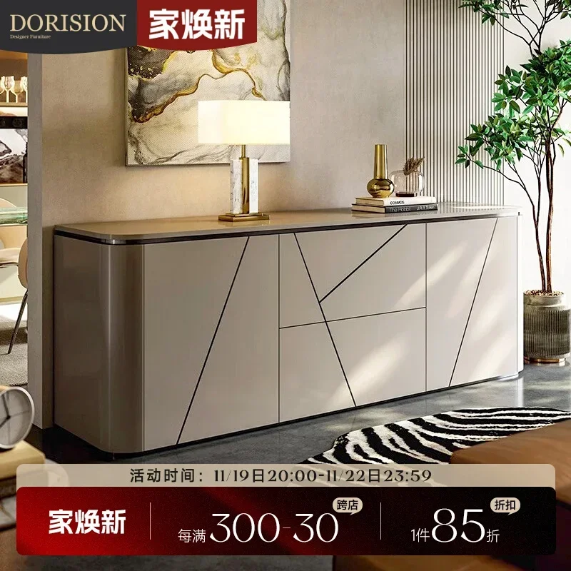 High-end light luxury dining side cabinet, living room locker, modern simple entrance cabinet