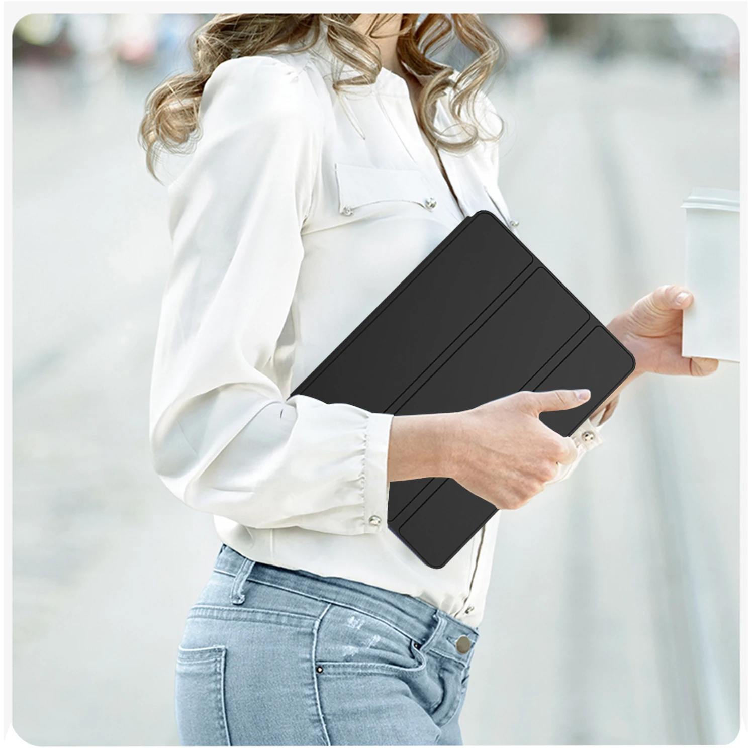 Funda For Samsung Galaxy Tab A 8.0 2019 SM-T290 SM-T295 case PU Leather Tri-fold ebook Tablets Sleeve For Tab A8 Stand Cover images - 6