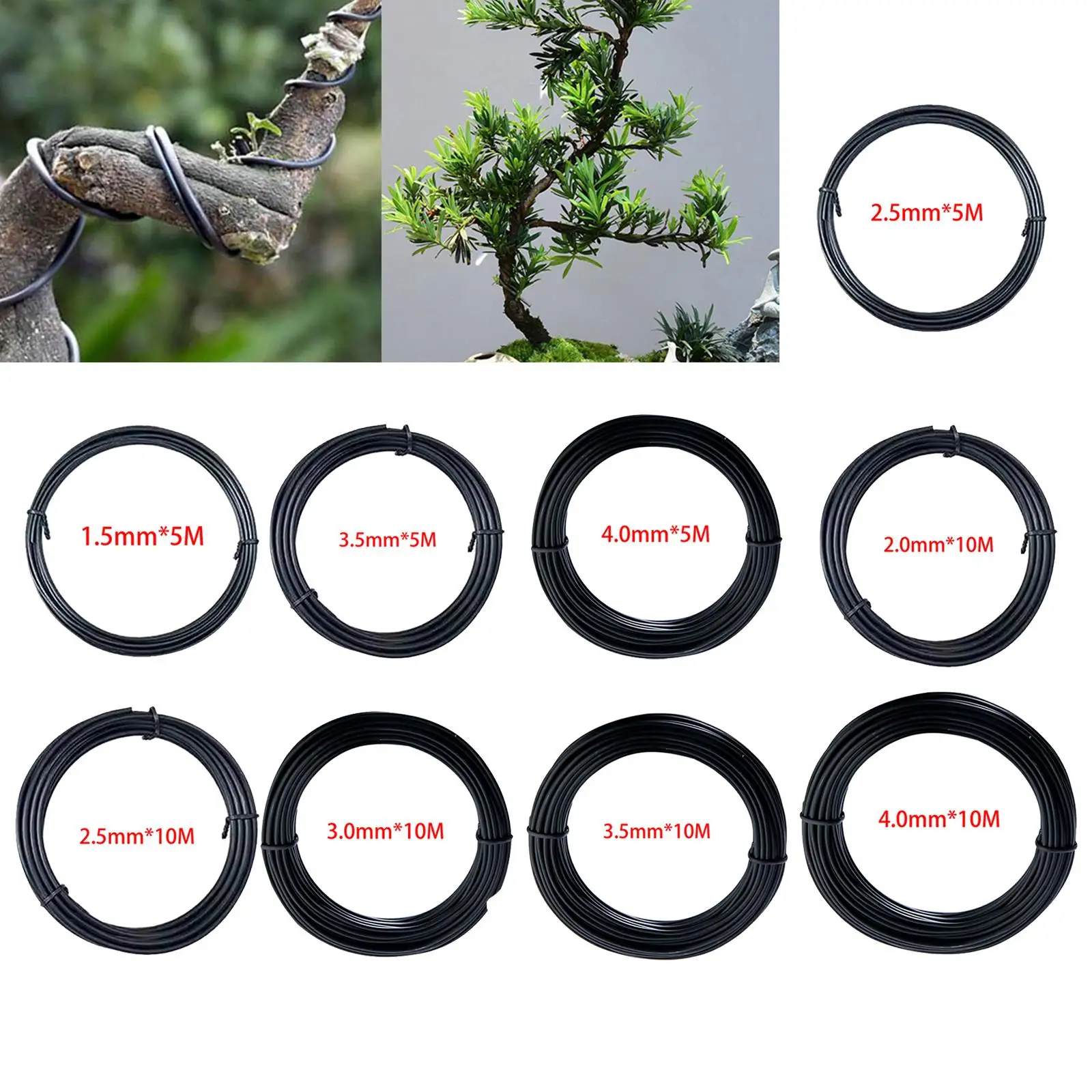 بونساي التدريب سلك قفص النبات حامل مجموع 5 متر/10 متر النباتات تعريشة النباتات الجذعية المدرب للفناء داخلي شرفة ساحة المعدات