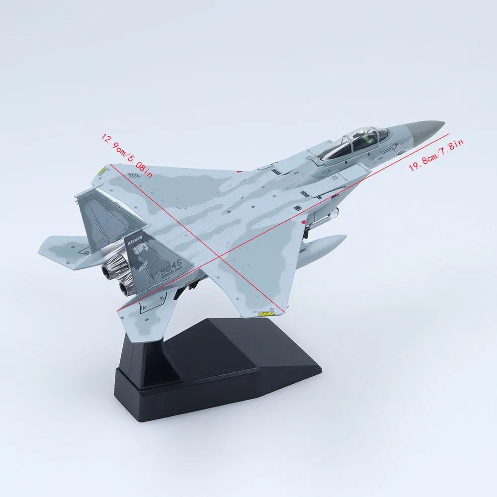 1/100 F-15 نموذج معدني لطائرة النسر المصبوبة للهدايا 9046 #2
