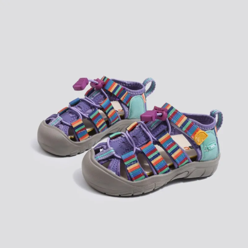 Children Sports Sandals Summer Baby Anti-kick Cool Sandals Boys Handsome Camouflage Creek Tracing Shoes Girls Buckle Sandals