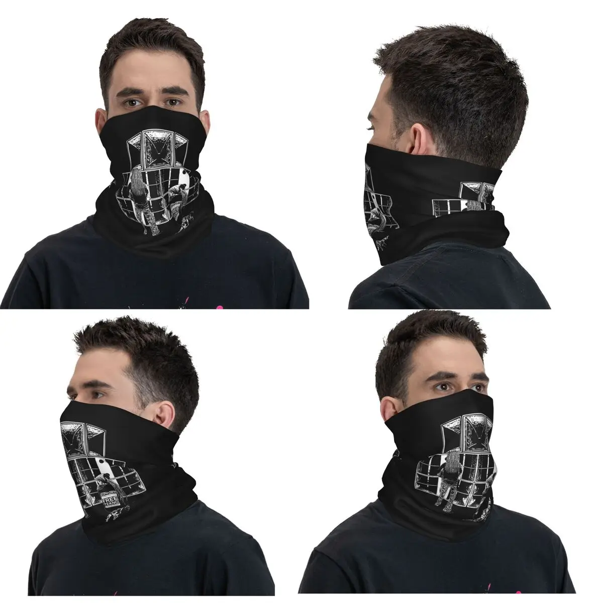 23fa121-tekno 23 M Bandana leher Gaiter dicetak bungkus syal hangat Balaclava mendaki memancing untuk pria wanita dewasa tahan angin