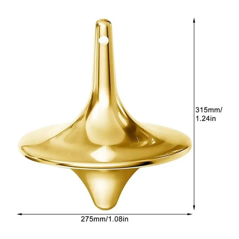미니 메탈 스피닝 탑 합금 자이로 실버 스틸 노벨티 스핀 영원히 책상 테이블, 재미있는 스피너 장난감, 어린이 성인용 게임 선물