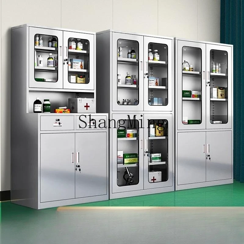 

SM Stainless Steel Instrument Cabinet Medical Sterile Pharmacy Outpatient Locker Clinic Console