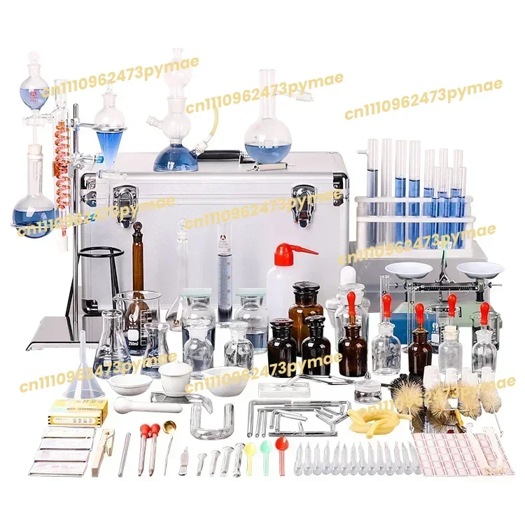 new design Aluminum alloy packaging laboratory glassware chemistry kit usedin various experiment