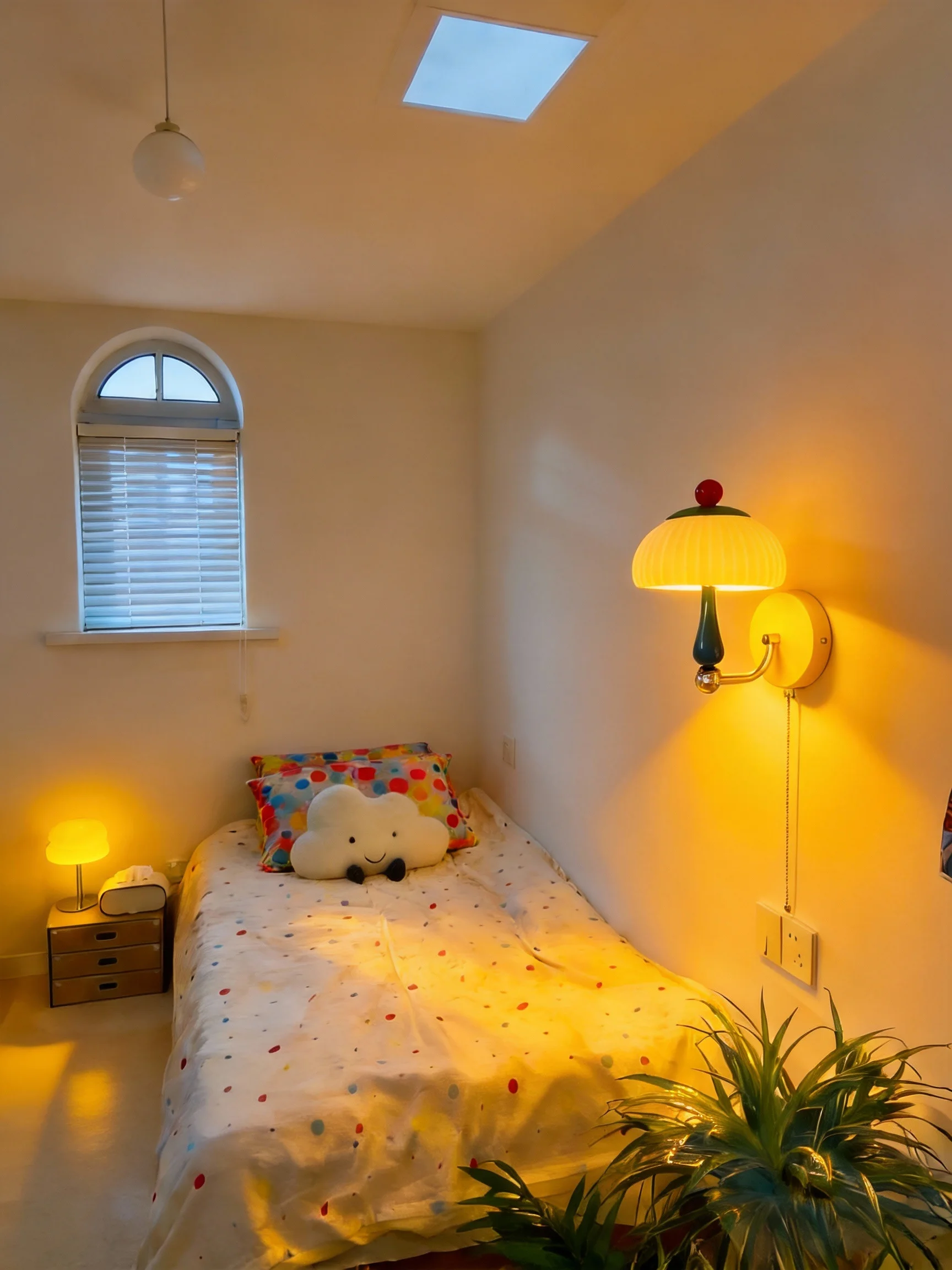 

Petal Ceiling Light Master Bedroom Lamp Children's Room Lamp Restaurant Flower Study LED Pendant Light Cream Style Bedroom Lamp
