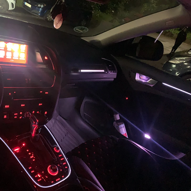 car led lighting system multi colors ambient Auto atmosphere light For Audi A4 B8 car ambient lighting