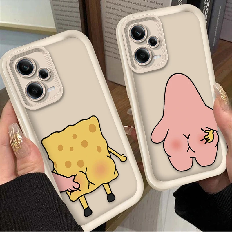 SpongeBobs Patrick Star Clear Phone Case for Xiaomi Redmi Note 13 12 11 Pro Plus 4G 5G 12S 11S 10S 10 9 9S 8 12C 13C A3 Funda