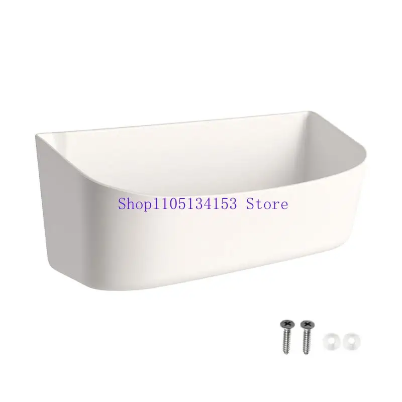 hg89 صندوق تخزين مفتوح متعدد الوظائف، هيكل عالي التحمل من HIPS، تصميمات مسطحة وآمنة للتركيب على الحائط، تركيبات بسيطة لـ