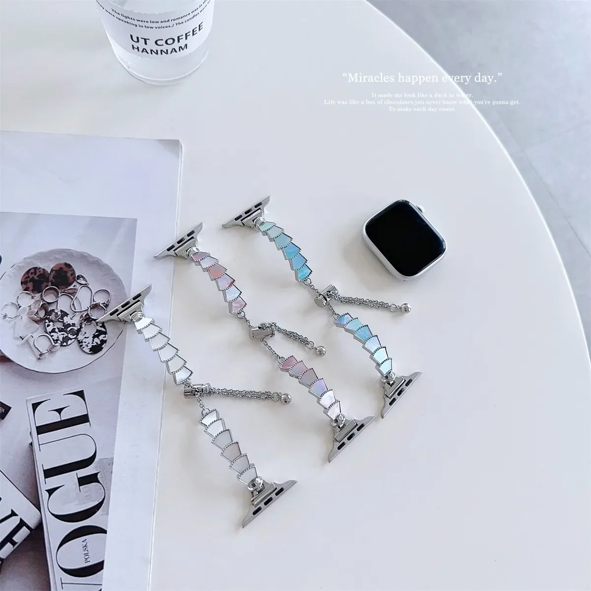 Uhrenarmband für Iwatch 42/44/45/46/49 mm 38/40/41 mm Metall-Mode-Uhrenarmband für Uhrenserie Ultra2 Serie 10/9/8/7/6/5/4/3/2/1_voghion.com